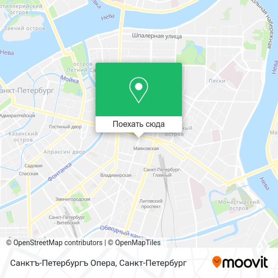 Карта Санктъ-Петербургъ Опера