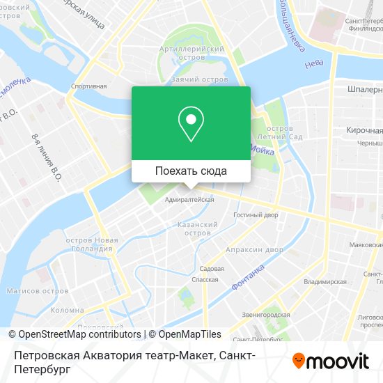 Карта Петровская Акватория театр-Макет