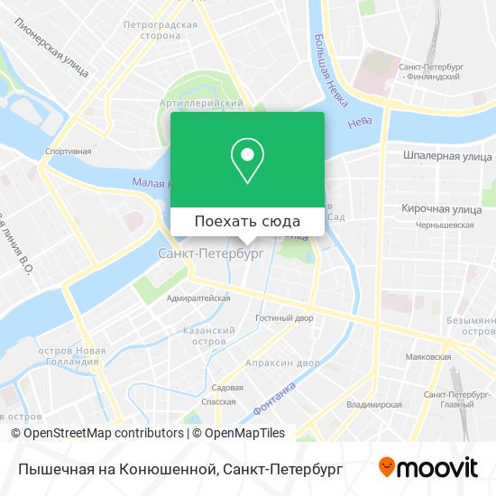 Карта Пышечная на Конюшенной