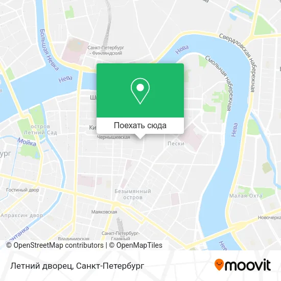 Карта Летний дворец