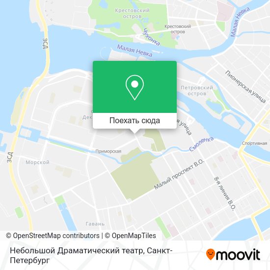 Карта Небольшой Драматический театр