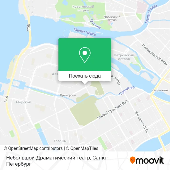 Карта Небольшой Драматический театр