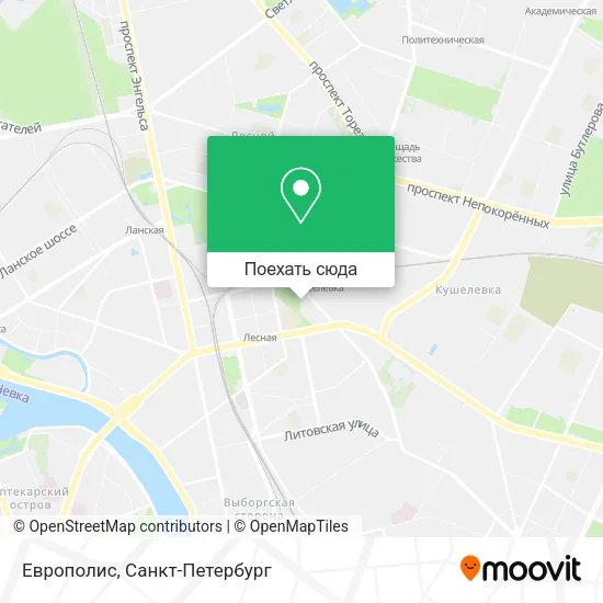 Карта Европолис