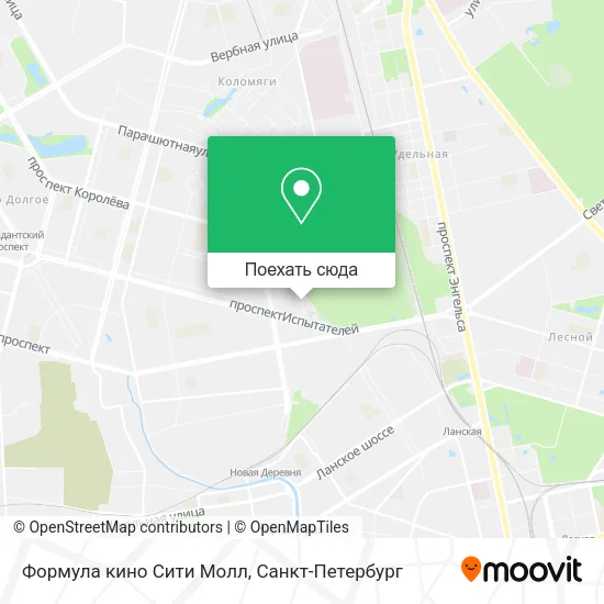 Карта Формула кино Сити Молл