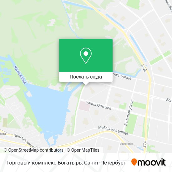Карта Торговый комплекс Богатырь
