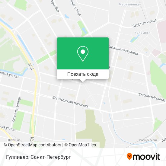 Карта Гулливер