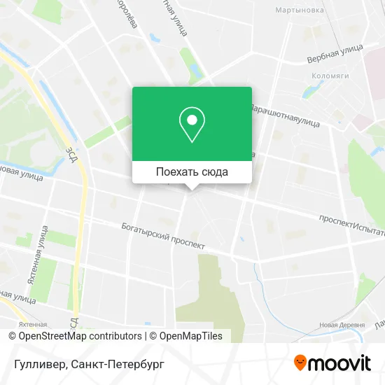 Карта Гулливер