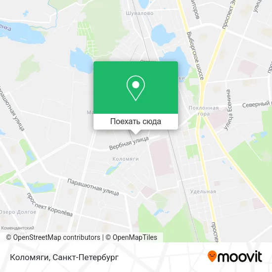 Карта Коломяги