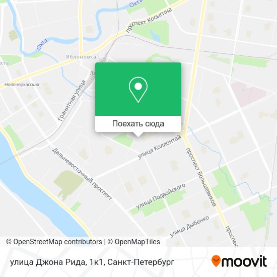 Карта улица Джона Рида, 1к1