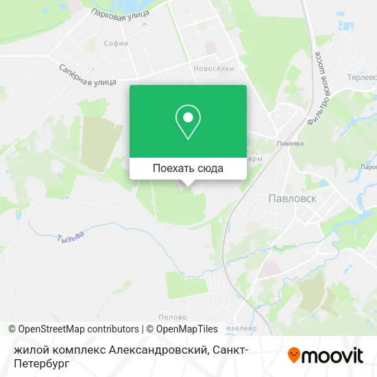 Карта жилой комплекс Александровский