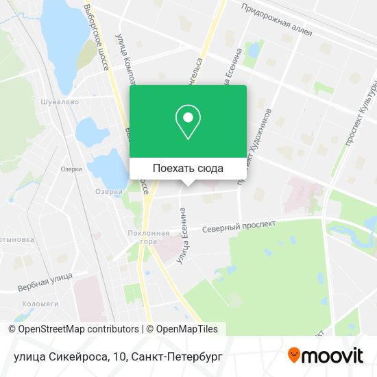 Карта улица Сикейроса, 10