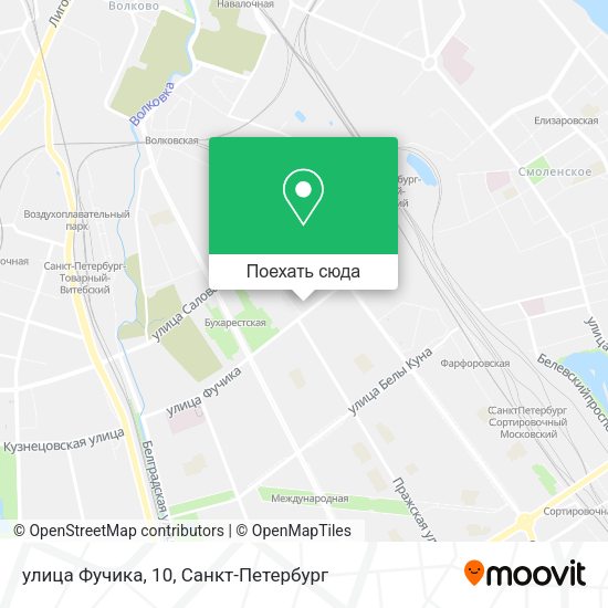 Карта улица Фучика, 10