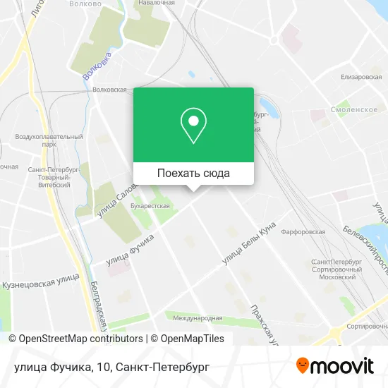 Карта улица Фучика, 10