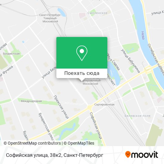 Карта Софийская улица, 38к2