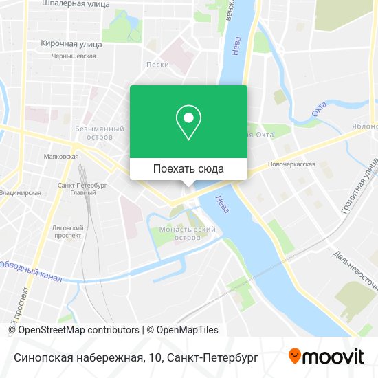 Карта Синопская набережная, 10