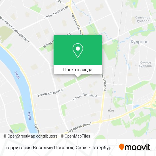 Карта территория Весёлый Посёлок