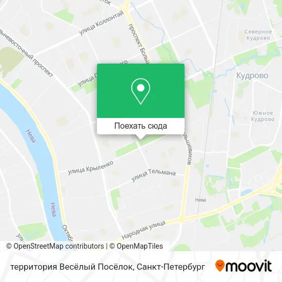 Карта территория Весёлый Посёлок