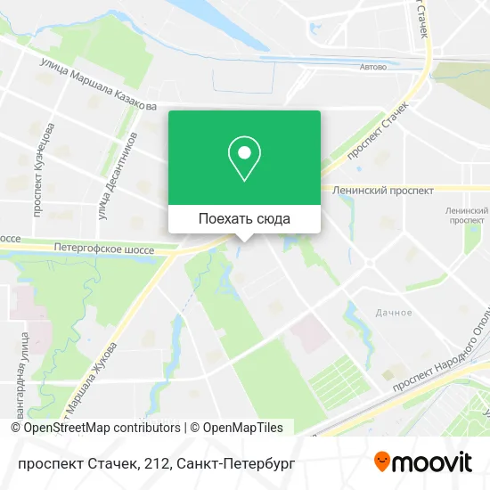 Карта проспект Стачек, 212