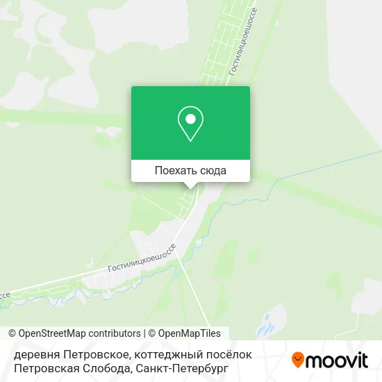 Карта деревня Петровское, коттеджный посёлок Петровская Слобода