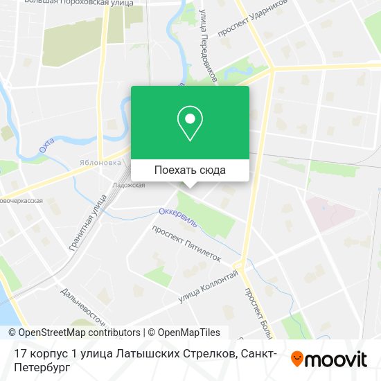 Карта 17 корпус 1 улица Латышских Стрелков