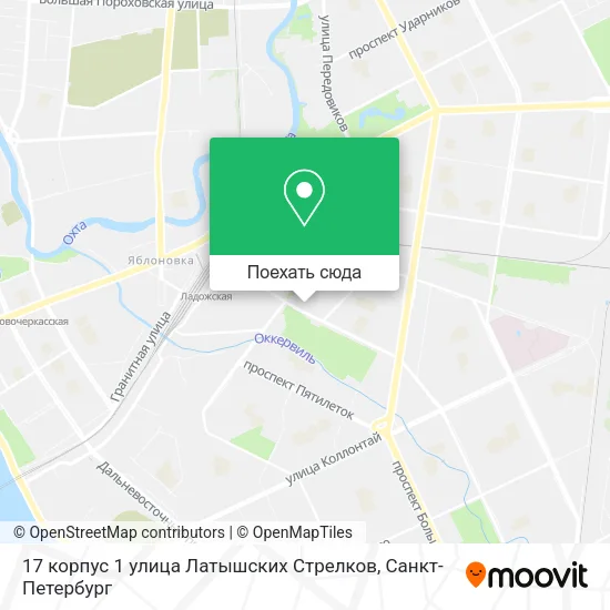 Карта 17 корпус 1 улица Латышских Стрелков