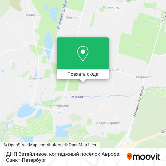 Карта ДНП Затейливое, коттеджный посёлок Аврора