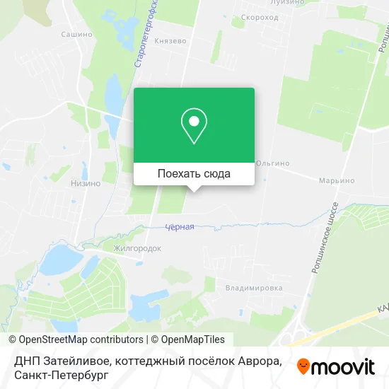 Карта ДНП Затейливое, коттеджный посёлок Аврора