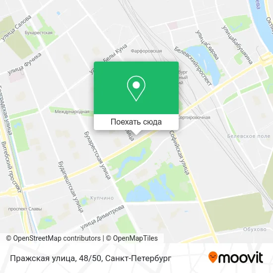 Карта Пражская улица, 48/50