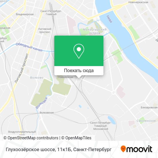 Карта Глухоозёрское шоссе, 11к1Б