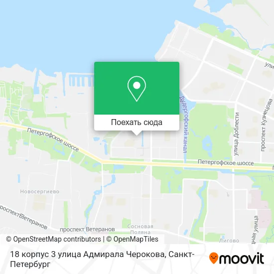 Карта 18 корпус 3 улица Адмирала Черокова