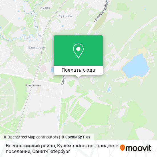 Карта Всеволожский район, Кузьмоловское городское поселение