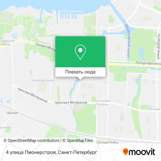 Карта 4 улица Пионерстроя