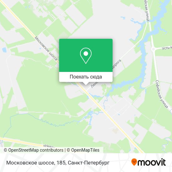 Карта Московское шоссе, 185