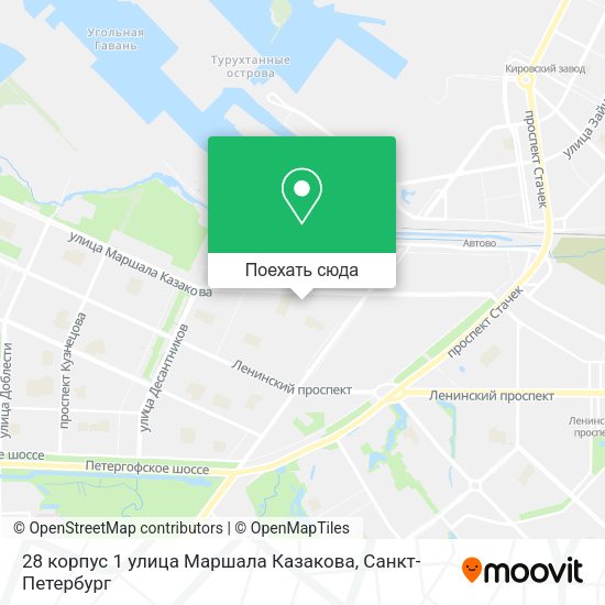Карта 28 корпус 1 улица Маршала Казакова