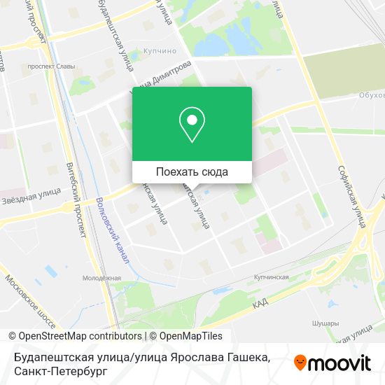 Карта Будапештская улица / улица Ярослава Гашека