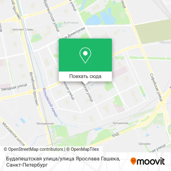 Карта Будапештская улица / улица Ярослава Гашека