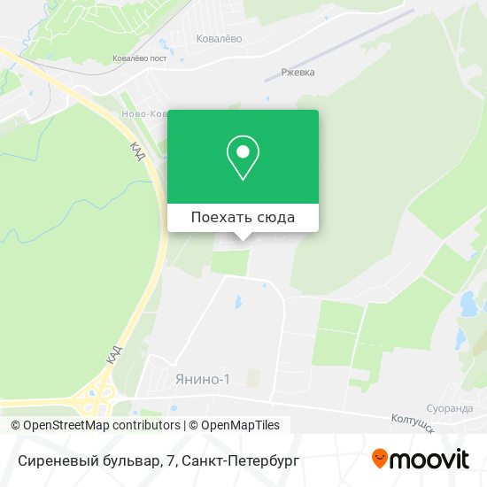 Карта Сиреневый бульвар, 7