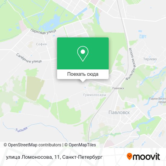 Карта улица Ломоносова, 11