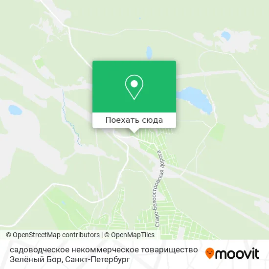 Карта садоводческое некоммерческое товарищество Зелёный Бор