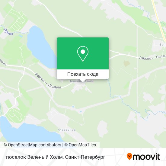 Карта поселок Зелёный Холм