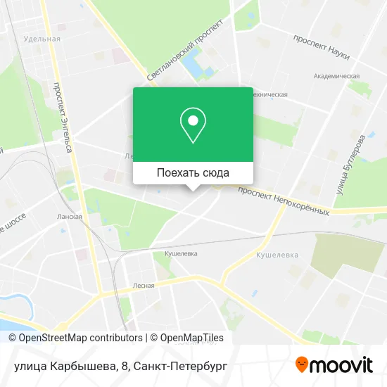 Карта улица Карбышева, 8