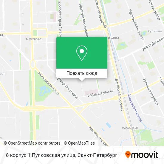 Карта 8 корпус 1 Пулковская улица
