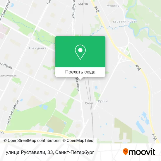 Карта улица Руставели, 33