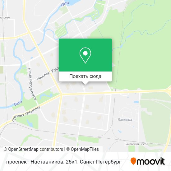Карта проспект Наставников, 25к1