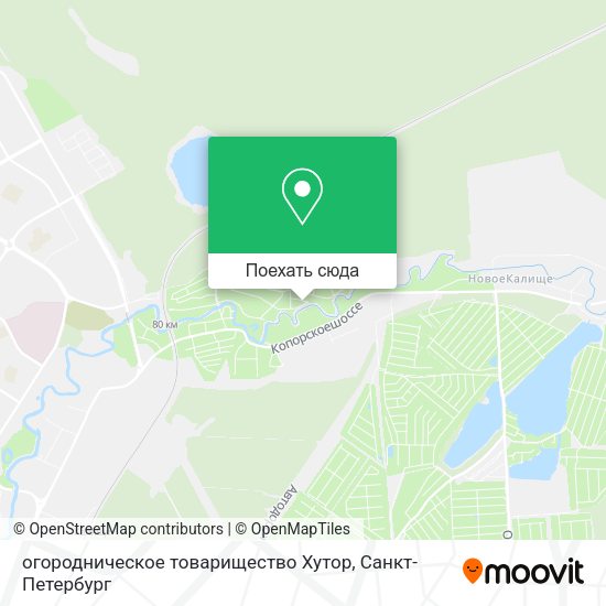 Карта огородническое товарищество Хутор