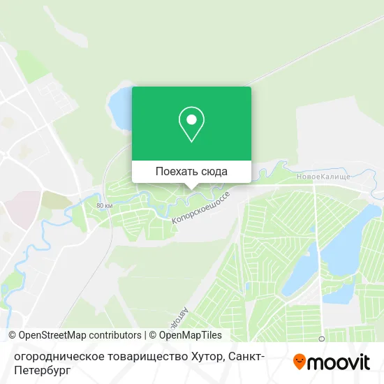 Карта огородническое товарищество Хутор