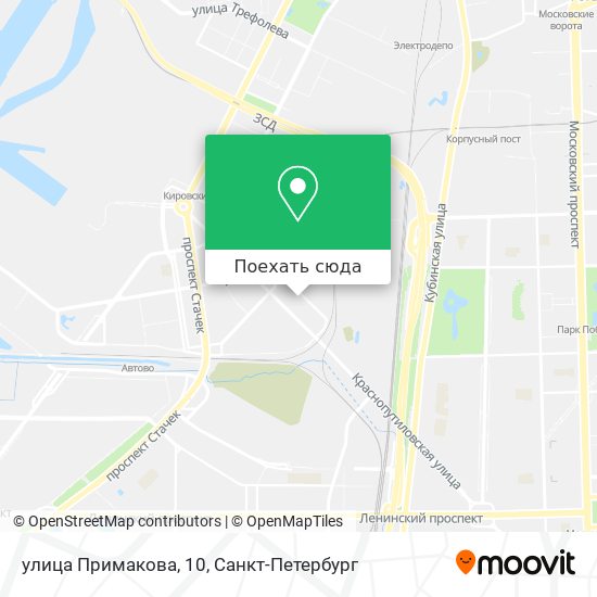Карта улица Примакова, 10