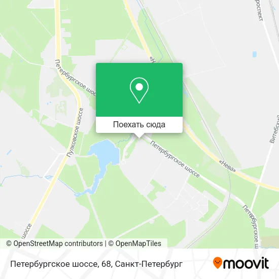 Карта Петербургское шоссе, 68