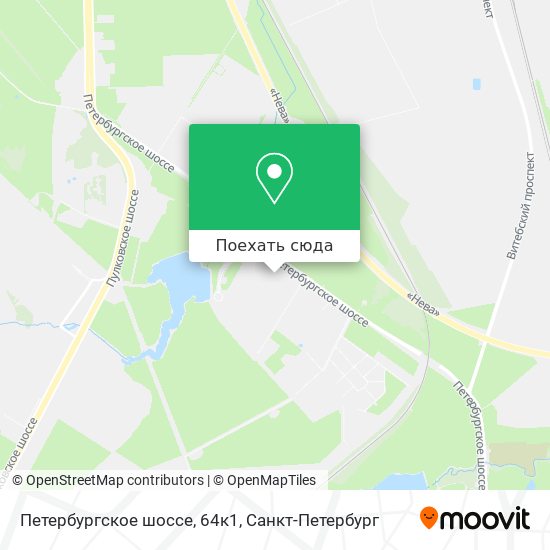 Карта Петербургское шоссе, 64к1