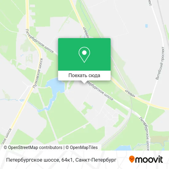 Карта Петербургское шоссе, 64к1